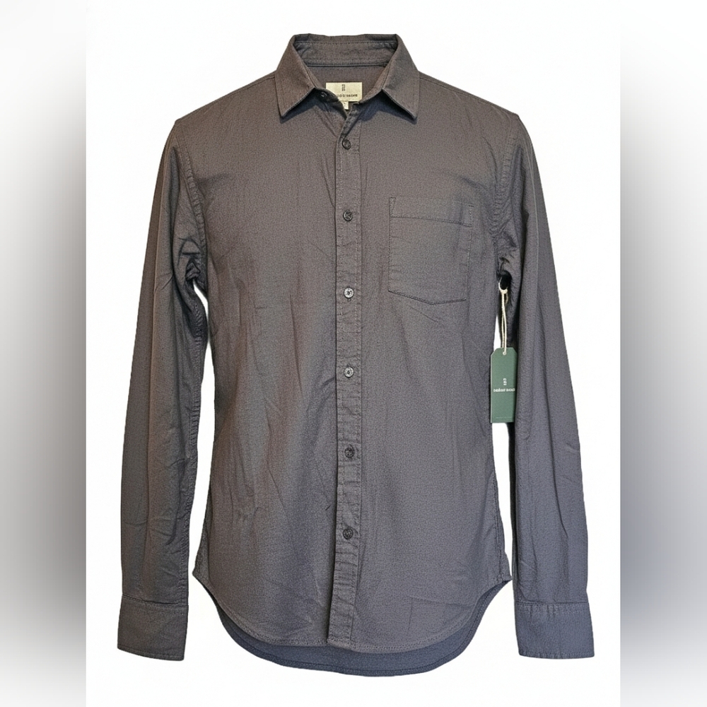 Mutual Weave Men's Long Sleeve Button-Down Shirt - Size Medium